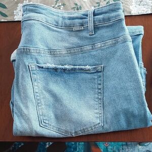 Risen Blue Denim Cargo Jeans 3x